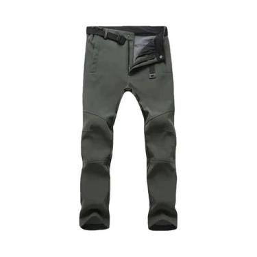 Imagem de Calças Táticas Masculinas Impermeáveis De Fleece Térmico Para Caminhad