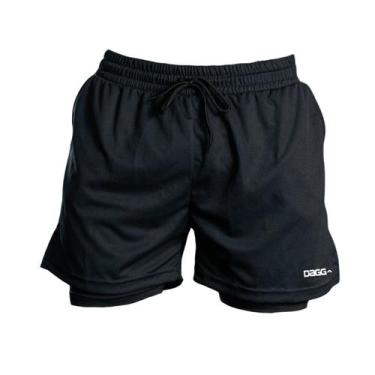 Imagem de Roupa Academia Dagg Sport Camisa ou Short 2 em 1 Com Bolso Interno, M,