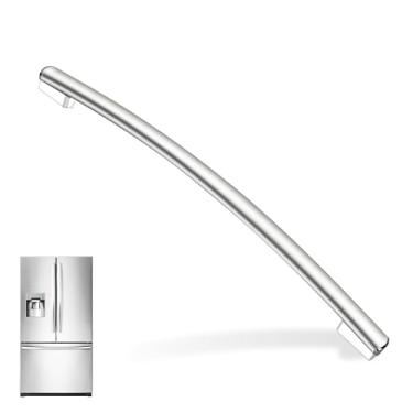 Imagem de Maçaneta de porta de geladeira WR12X34310 compatível com refrigeradores GE, substitua para 4960021 AP6994366 PS1620203 EAP1620203 PS16220203, maçaneta de porta de freezer de aço inoxidável