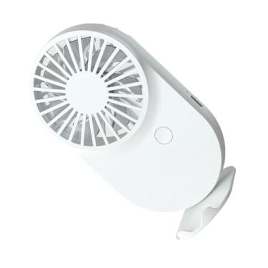 Imagem de ILZAPT Ventilador USB Dispositivo multifuncional pequeno ventilador portátil poderoso ventilador de mesa para uso em viagens de mesa, ventilador de mesa, branco