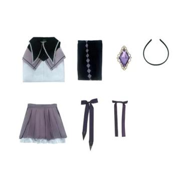 Imagem de Fantasia De Cosplay Akemi Homura Puella Magi Madoka Magica, Uniforme D