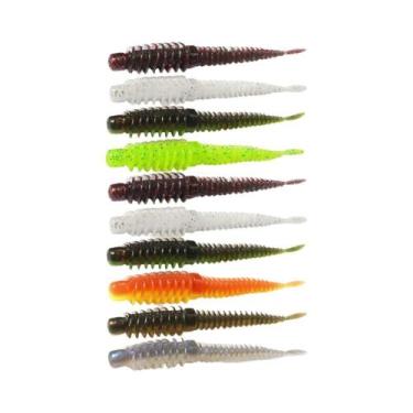 Imagem de Kit De Iscas Artificiais Macias 10 Peças 65cm 75cm 85cm TPE Worm Jig H