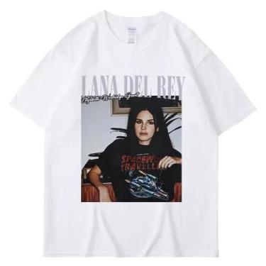 Imagem de Camiseta Unissex Vintage Hip Hop Com Estampa Gráfica Lana Del Rey, Mod