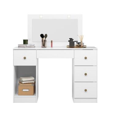 Imagem de Penteadeira Camarim Com Led E Espelho Sonhos Branco 990440