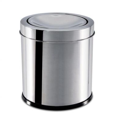 Imagem de Lixeira Inox Tampa Basculante 3,2 L Brinox ø 15,5 X 17 Cm