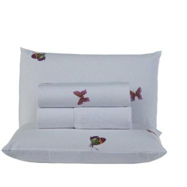 Imagem de Jogo De Cama Craft Casal Queen 4 Peças Percal 200 Fios 100% Algodão - 