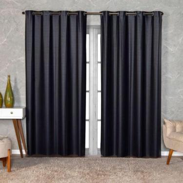 Imagem de Cortina Blackout Pvc Cinza 2,80m X 2,30m 100% Policloreto De Vinila - 