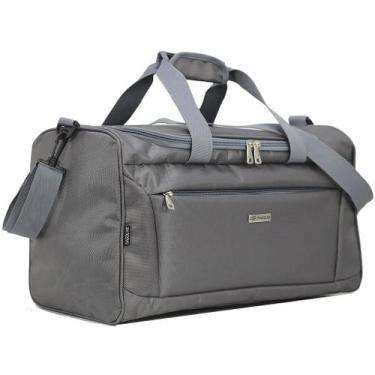Imagem de Bolsa de Viagem em Poliéster Diamond Média - BV-171 - Grafite - THIGOL