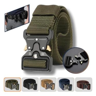 Imagem de Cinto Tático Militar Com Fivela De Metal Com Engate Rápido - Kf Sports