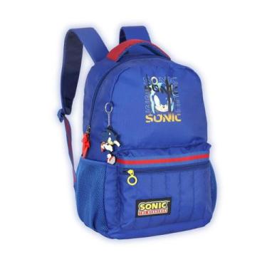 Imagem de Mochila Sonic Costas Personagem Escolar Meninos Juvenil ul - Luxcel