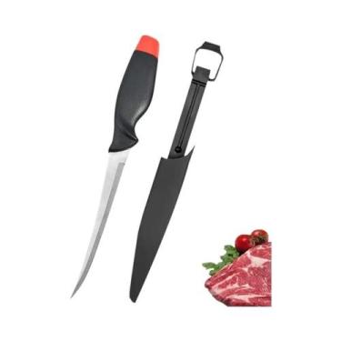 Imagem de Faca De Açougueiro Multifuncional Em Aço Inoxidável Para Filetar Peixe