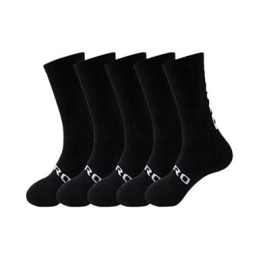 Imagem de Meias De Ciclismo Masculinas De Compressão Até O Joelho, 5 Pares, Para