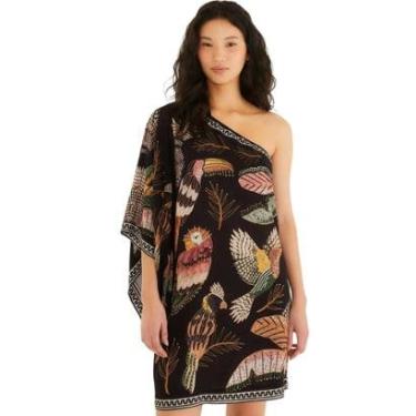 Imagem de Vestido Ombro Só Farm Rio Recanto dos Pássaros-Feminino