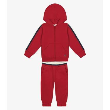 Imagem de Conjunto Infantil Jaqueta Com Calça Trick Nick Vermelho-Unissex