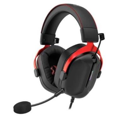 Imagem de Headset Gamer Redragon Cybill - Sorround 7.1 - Microfone Destacável - USB - Preto e Vermelho - H312-Unissex