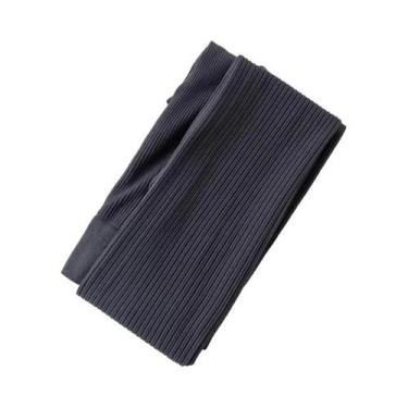 Imagem de Meia-calça Feminina Preta Listrada De Renda Transparente Com Textura C