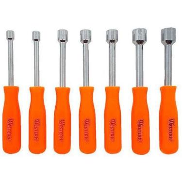 Imagem de Chave canhao jg 7pcs - 40-18 - etilux ind e co, 7 peças