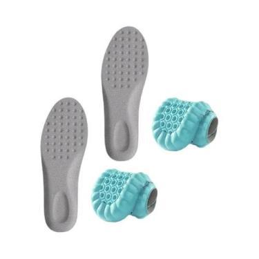 Imagem de Palmilhas Esportivas Unissex Respiráveis Com Absorção De Impacto 4PCS,