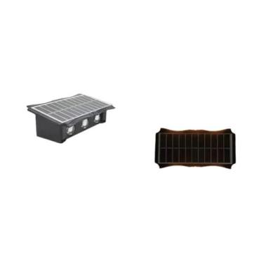 Imagem de Lâmpada De Parede LED Solar À Prova d'Água Para Iluminação Externa Par