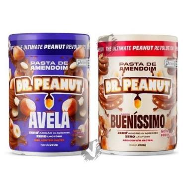Imagem de Kit 2 Pasta de amendoim Dr Peanut 250g Sabores Zero Açucares Sem Glúte