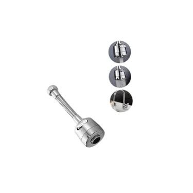 Imagem de Arejador Extensor Para Torneira Flexível Inox 16cm 2 Jatos Prateado Cr