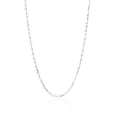 Imagem de Gargantilha Elo Cadeado Prata Maciça Rommanel 830112 60 Cm Cor:Prata, 