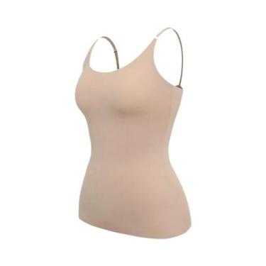 Imagem de Camiseta Modeladora Sem Costura Preta Nude Para Mulheres, Com Controle