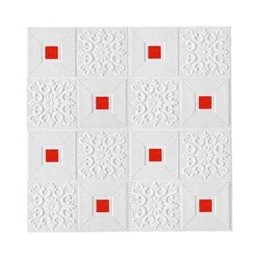 Imagem de Papel De Parede 3D Grande 70x70cm Com Efeito Tijolo, 10 Peças, Adesivo