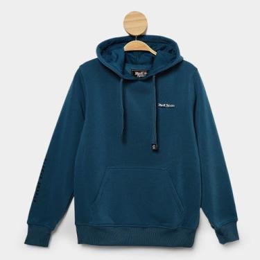 Imagem de Moletom Infantil Red Nose Bordado Com Capuz Menino, Azul, 12A