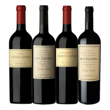 Imagem de Kit 4 Vinhos Argentino Angélica E Dv Cab. Malbec