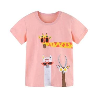 Imagem de Camisetas Infantis Com Estampa De Borboleta 2-7 Anos Roupas De Verão P
