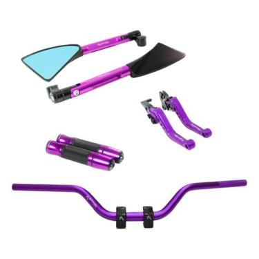 Imagem de Manete Manopla Retrovisor Guidão Titan Fan Start Cargo Lona - Stark Ra