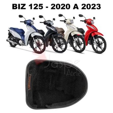 Imagem de Forração Honda Biz 20 21 Baú Forro Interno Preto Scooter - Jaspe Ateli