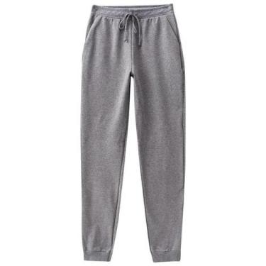 Imagem de Calça Moletom Feminina Malwee Ref. 50965, Cinza chumbo, GG