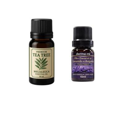 Imagem de Óleo Essencial Lavanda 10ml e Melaleuca 20ml Tea Tree kit 2 unidades -