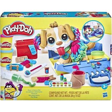 Imagem de Kit De Massinha Play-doh Pet Shop 5 Cores F3639 Hasbro - Congratulatio