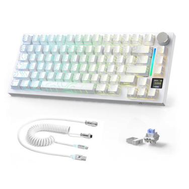 Imagem de Teclado mecânico para jogos A.JAZZ X820Ultra Wireless RGB