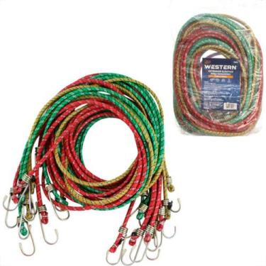 Imagem de Elastico Para Bagageiro Western 1,50M Garra Metal 11011 - Kit C/10 - M