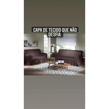 Imagem de Capa de sofá resistente 2 é 3 lugares - MC Cortinas, Marrom