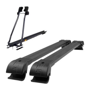 Imagem de Travessa Larga Rack De Teto T-cross + Suporte Transbike Bike - XRACK, 