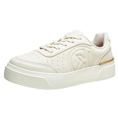 Imagem de Tenis Feminino Dia a Dia Conforto Macio Moda Casual Kolosh, Cream, 37