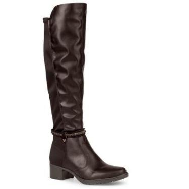 Imagem de Bota Cano Longo Mississipi J0333 Feminina - Café-Feminino