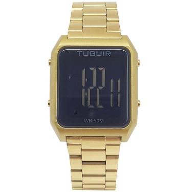 Imagem de Relógio Masculino Tuguir Digital TG30328 Dourado-Masculino