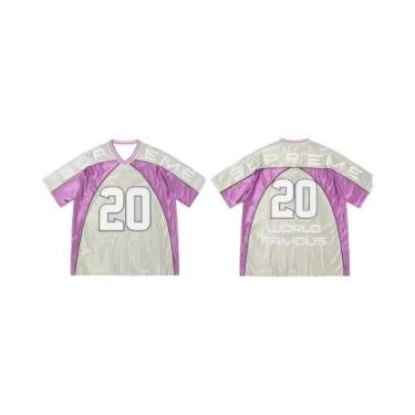 Imagem de Camiseta Feminina De Treino De Verão Com Estampa 3D, Gola V, Secagem R
