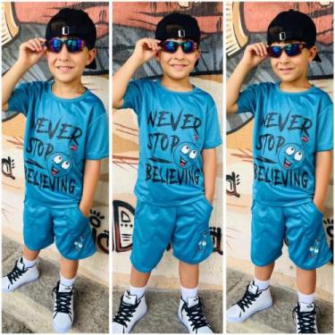 Imagem de Conjunto Infantil e Juvenil Verão Menino Masculino 1 ao 12 Anos Modelo