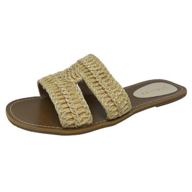 Imagem de Chinelo Feminino Rasteiro Calce Facil Dia a Dia Lia Line-Feminino