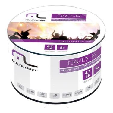 Imagem de Mídia Multilaser Dvd-R Printable 16X 4,7 Gb - DV052
