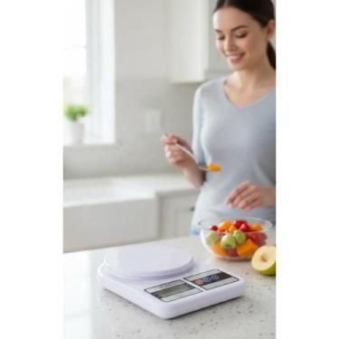 Imagem de Balança Cozinha Digital 10kg Precisão 1g Branco - Congratulations Stor