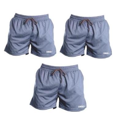 Imagem de Kit 3 Short Masculino Academia Esportivo 2 em 1 Short Segunda Pele Calção Corrida Fitne...