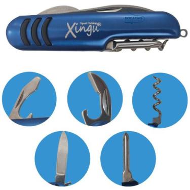 Imagem de Canivete Mini Tipo Chaveiro Suiço 5 Funções Inox Com Abridor - Xingu, 